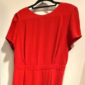 Vibrant Red Jumpsuit